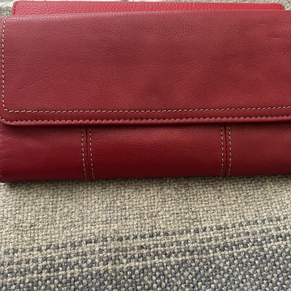Clarks Red Leather - Wallet - Picture 6 of 7